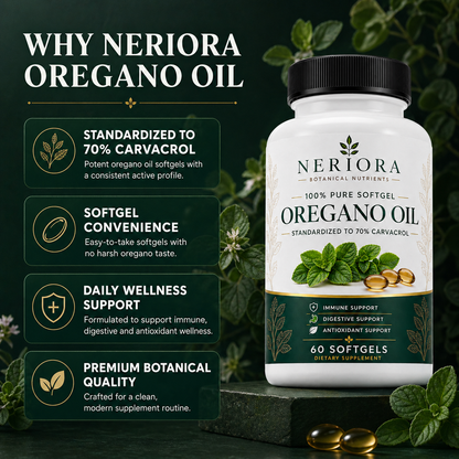 70% Carvacrol Oregano Oil Softgels
